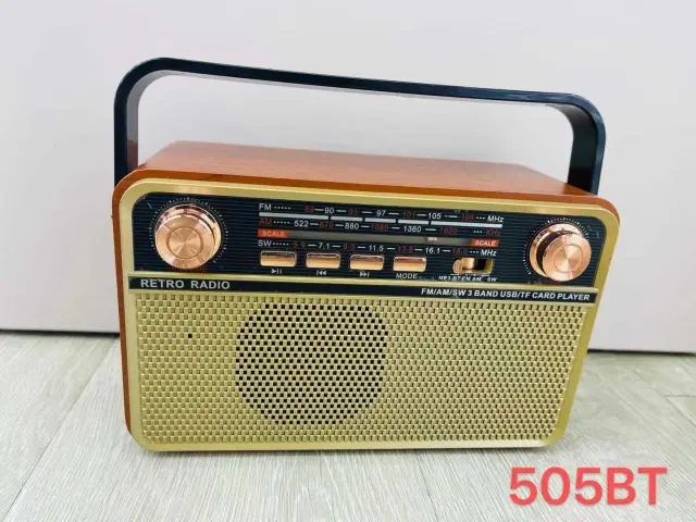 Επαναφορτιζόμενο ραδιόφωνο Retro - MD505-BT - 865054 3