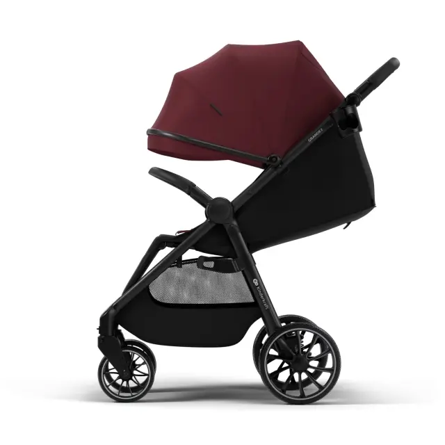 Kinderkraft GRANDE 2 Καρότσι Περιπάτου Dark Ruby 2