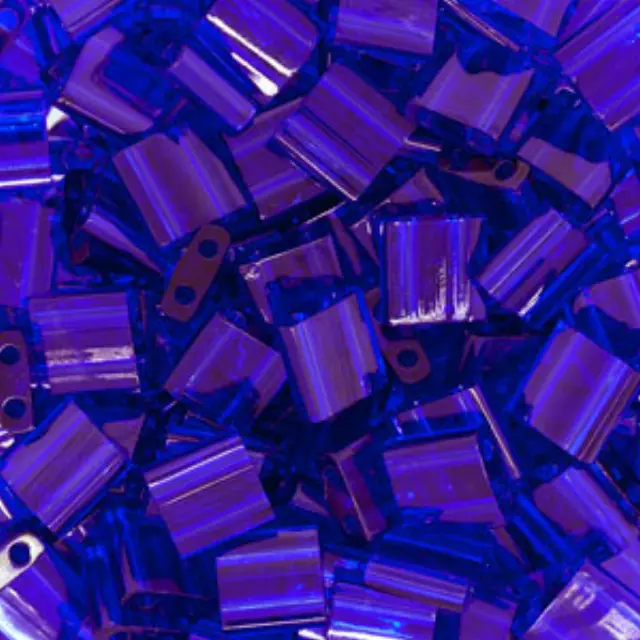 Χάντρα Miyuki Tila No151 Transparent Cobalt Blue ~7gr