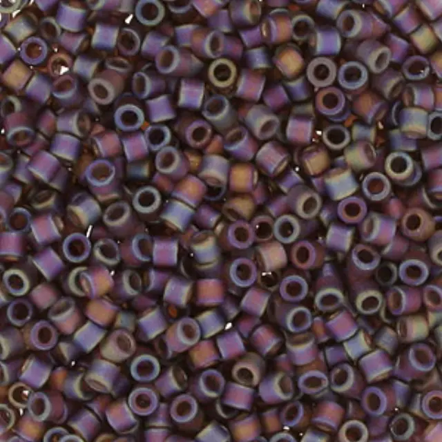 Χάντρα Miyuki Delica 10/0 - DBM0865 - Matte Transparent Rainbow Brown ~7gr