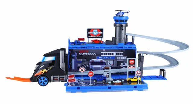 Playset Parking Φορτηγό Track Police (MKL399101)