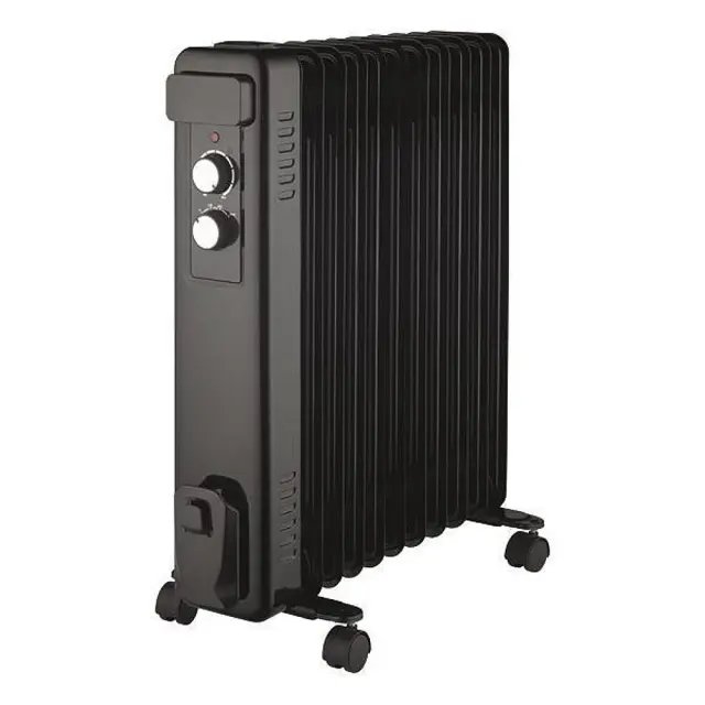 Καλοριφέρ Ηλεκτρικό Λαδιού 11 Φέτες Μαύρο 2500W EUROLAMP 300-41701
