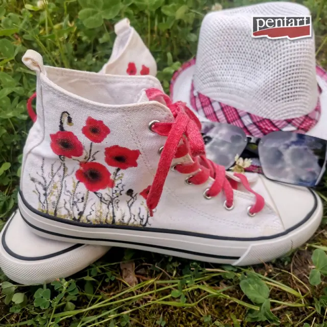 Batik paint 80 ml, Pentart -Χρώμα μπατίκ για ύφασμα, Κόκκινο 2