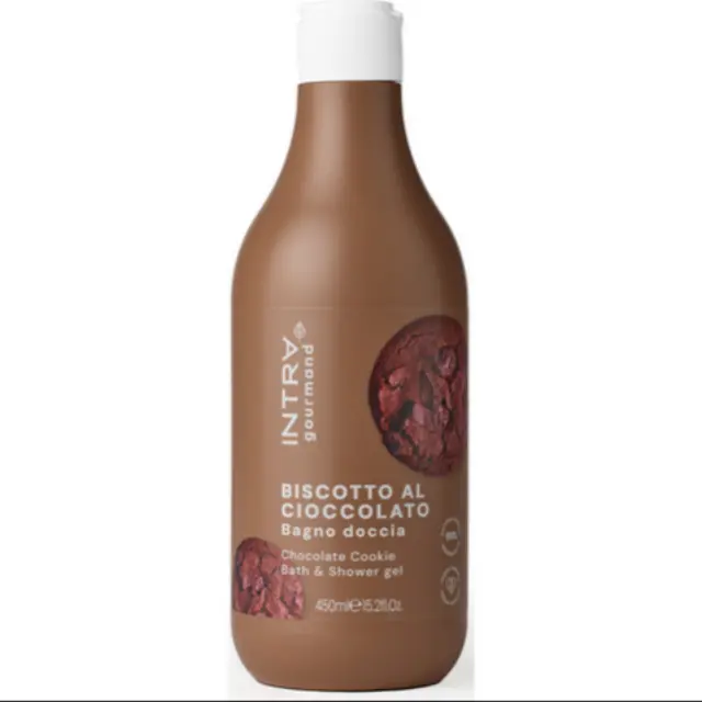 Intra Shower Gel Chocolate Cookie Ενυδατικό Αφρόλουτρο Σώματος με Άρωμα Μπισκότο Σοκολάτας, 450ml