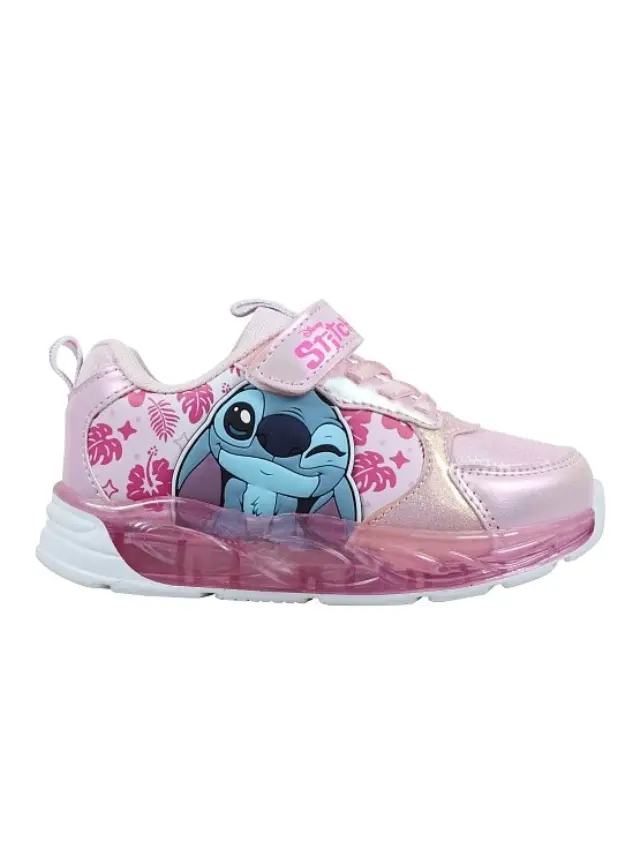 Παιδικό Παπούτσι για Κορίτσι Disney Sport Shoe Tpr with Lights Lilo & Stitch (Μεγέθη 24-31) ΡΟΖ