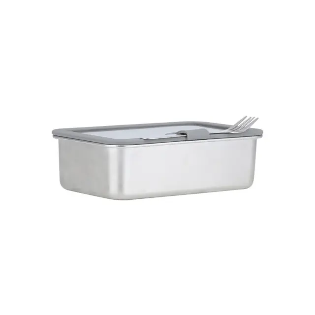 Estia Φαγητοδοχείο Click&Seal Γυάλινο 1050Ml 21.6X16.5X7.4Cm Με Καπάκι Πλαστικό Ivory