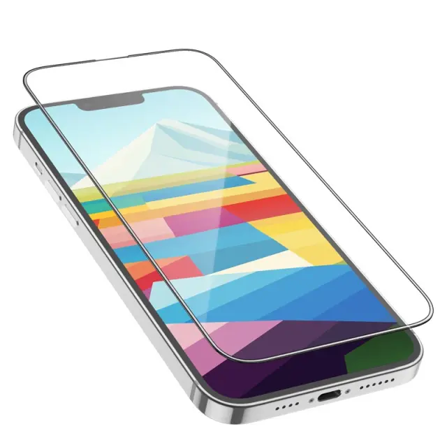 Tempered Glass Hoco G5 0.33mm Full Silk Screen HD 2.5D για Apple iPhone 16 Plus 15 Plus Σετ 10τεμ. 3
