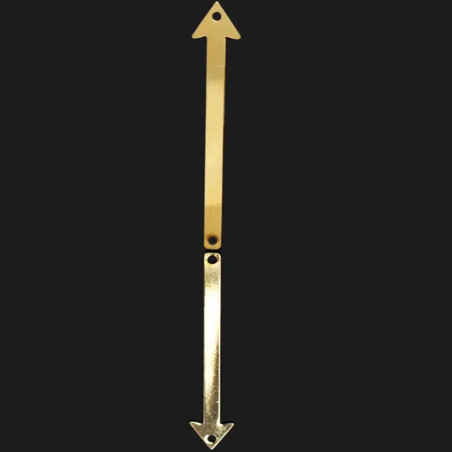 Διακοσμητικό 18K Forever Gold Arrow Bar 2 Hole 8x40mm - 1τεμ