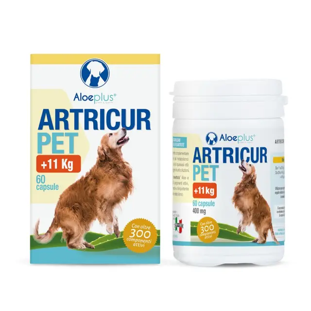Aloeplus Artricur Κάψουλες για την Υποστήριξη Αρθρώσεων για Σκυλιά +11kg 60tabs
