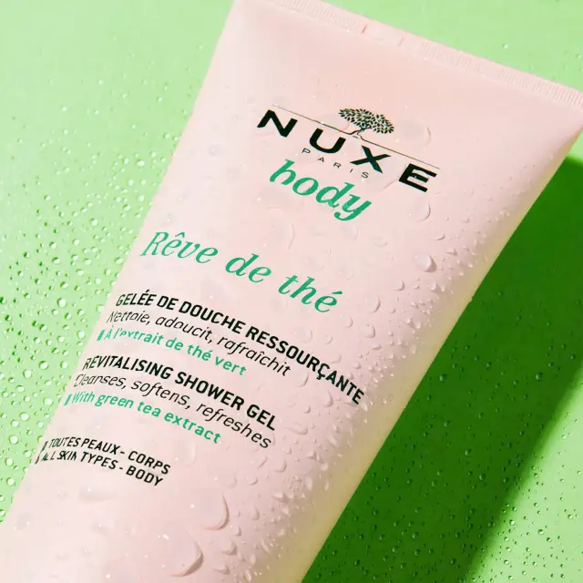 Nuxe Reve De The Revitalising Shower Gel Αναζωογονητικό Αφρόλουτρο Σώματος με Εκχύλισμα Πράσινου Τσαγιού, 200ml 3
