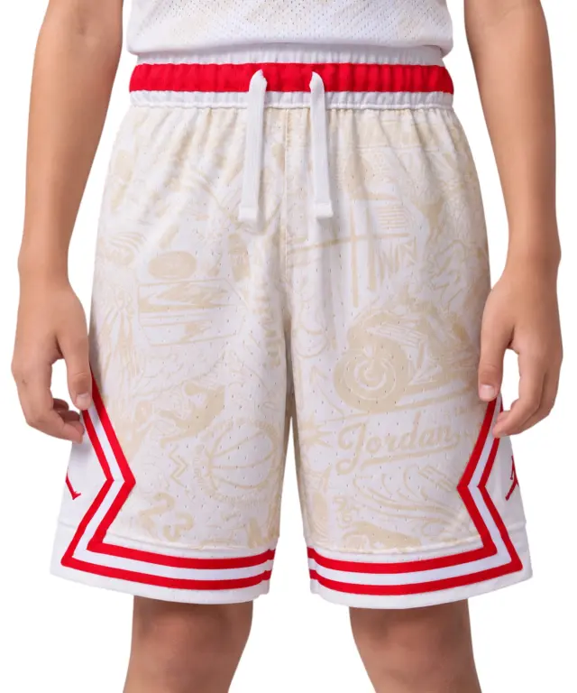 Jordan - Αθλητικό Παιδικό Σορτς Diamond JDB MJ 95D429-W39 Λευκό