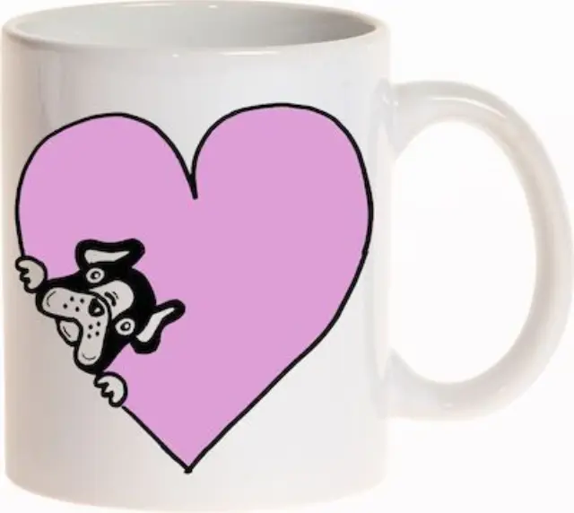 κούπα σκύλος french bulldog pink 325ml