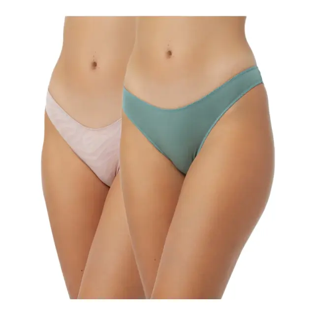 Minerva Γυναικείο Slip Rio Modal Fimelle - Διπλό Πακέτο, Χρώμα Khaki-Pink Zebra - XL