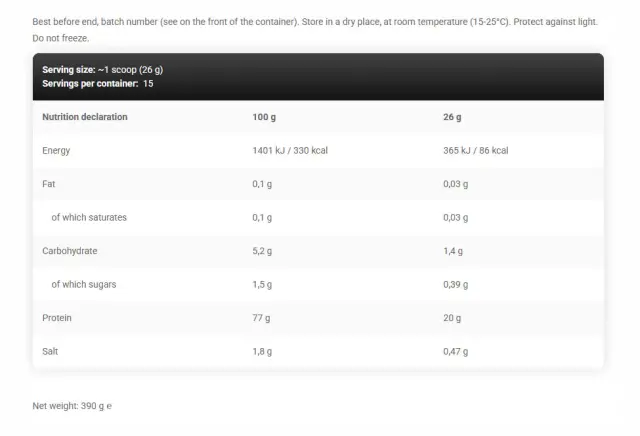 Kevin Levrone Legendary Clear Whey Hydrolysate Mango Ice Tea, 390 g 2