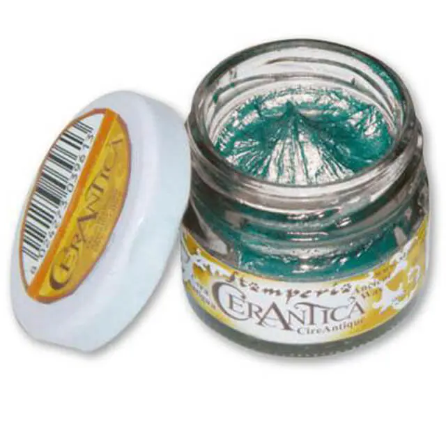 Stamperia Πατίνα Cerantica - Metallic Turquoise - 20ml