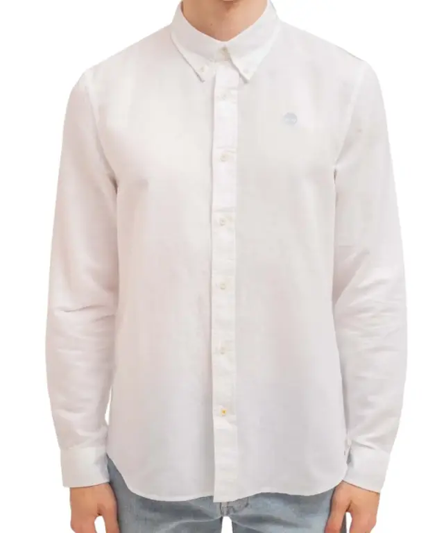 Timberland - Ανδρικό Πουκάμισο Lovell Lake Shirt TB0A2DR9-100 Λευκό - M