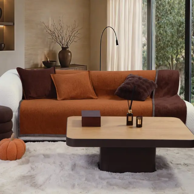 Ριχτάρι Πολυθρόνας Tanger 26 180X180 Nef Nef Homeware, 85%ΑΚΡΥΛΙΚΟ-15%ΠΟΛΥΕΣΤΕΡΑΣ - CAMEL/COFFEE (041409)