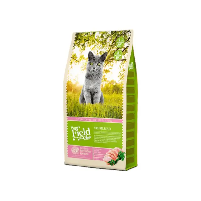 Sam's Field Low Grain Cat Adult Sterilized Chicken 2.5Kg Μονόχρωμο