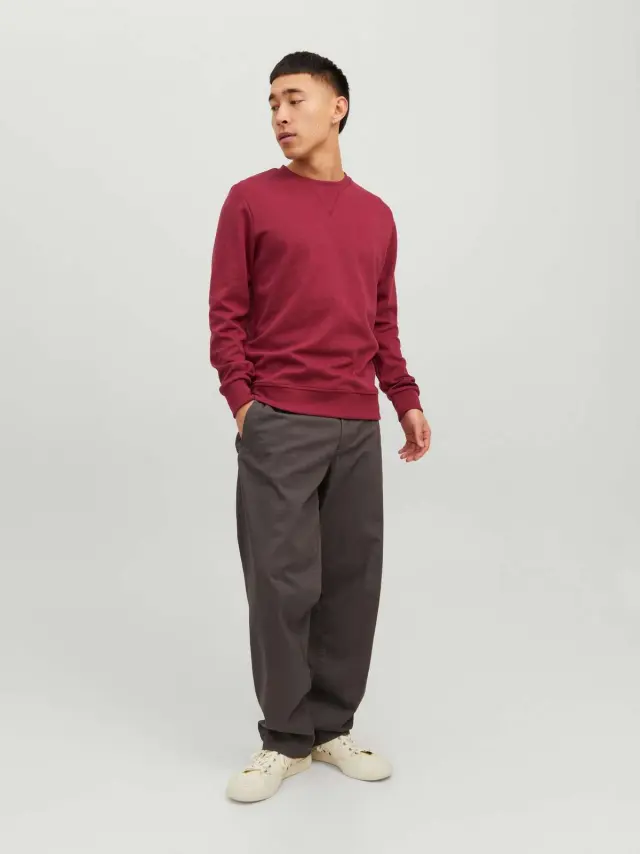 JJEBASIC SWEAT CREW NECK NOOS Rhododendron 2