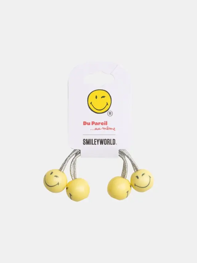 Παιδικά Λαστιχάκια Μαλλιών Smiley Elastics ΜΠΛΕ - One Size