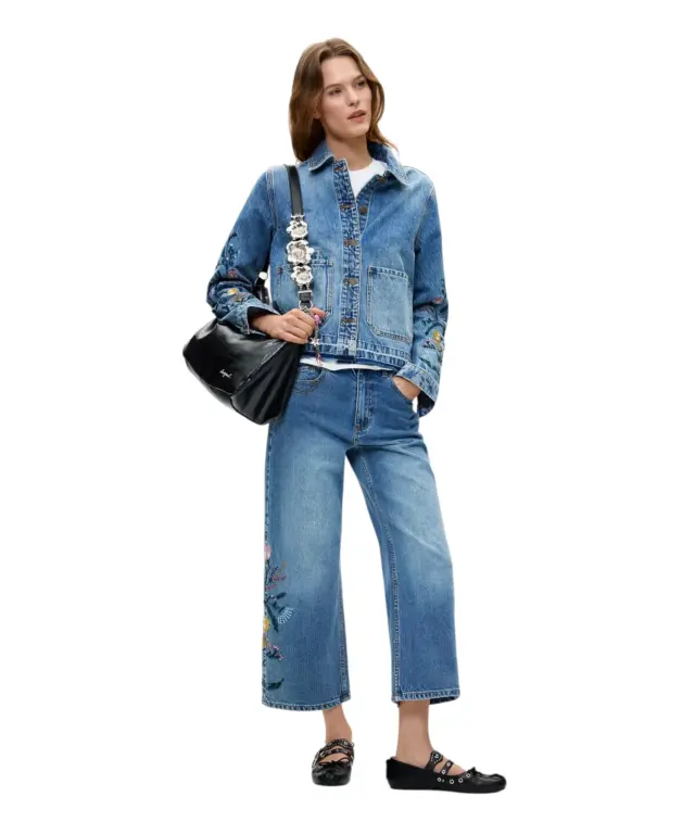 Desigual - Γυναικείο Τζιν Παντελόνι Bridget 26WWDD16-5053 Μπλε