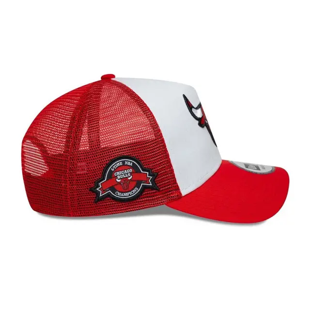 New Era Adult Side Patch NBA Chicago Bulls Trucker Cap Άσπρο - Κόκκινο 60667461 (New Era) - One Size 2