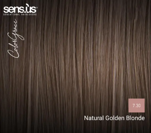 Sensus Color Grace M3K 7.30 Natural Golden Blonde 100ml - (μόνιμη βαφή φυσικό ξανθό ντορέ) 2