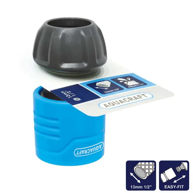 AQUACRAFT Ταχυσύνδεσμος λάστιχου ποτίσματος 1/2″ , για τη Βρύση 2