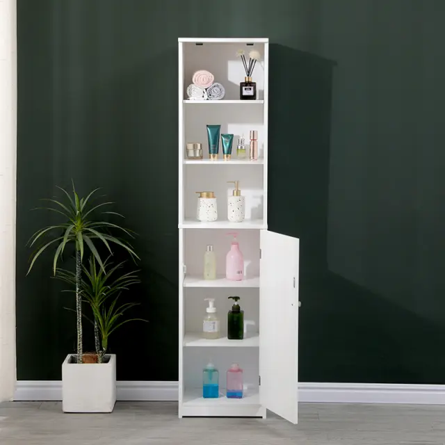 Ντουλάπι-στήλη Desilia pakoworld mdf λευκό 37x30x160εκ 2