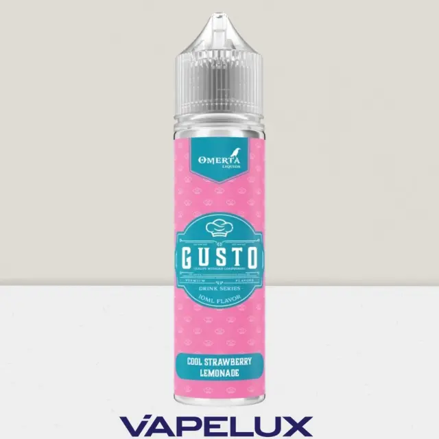 Gusto by Omerta Flavor Shots Cool Strawberry Lemonade 10ml to 60ml 2