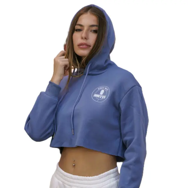 Ghetto Cropped Hoodie 100% Polyester | Modern Streetwear Style