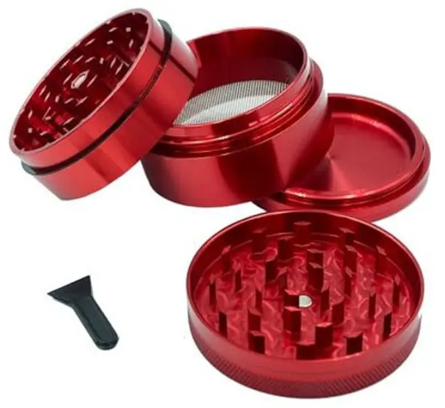 Elements Grinder Τρίφτης Κόκκινο Mini 38mm Aluminium - 4 Parts 2