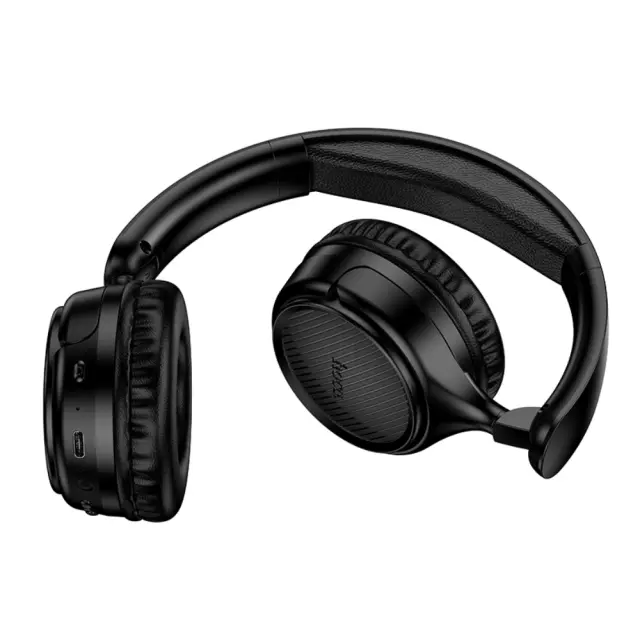 Wireless Ακουστικά Stereo Hoco W66 Wave v5.4 300mAh 32hr Χρήσης με Μικρόφωνο Μαύρα 3