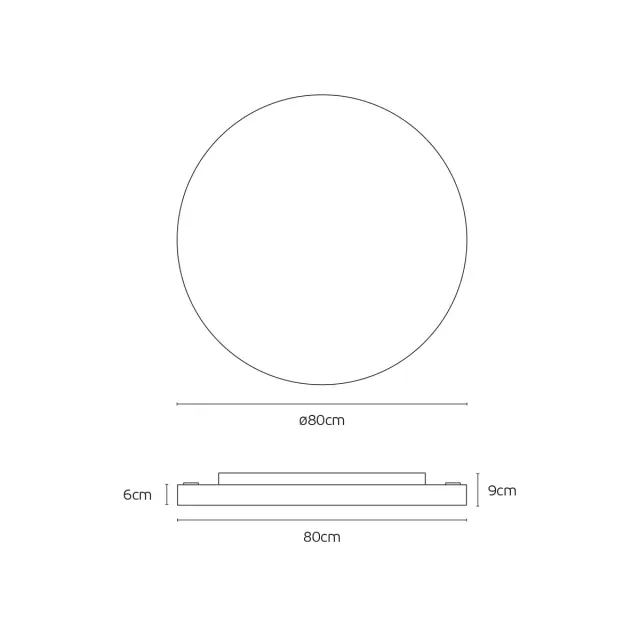 Eleso 04565/CE/B/W/80 Φωτιστικό LED οροφής μαύρο 3