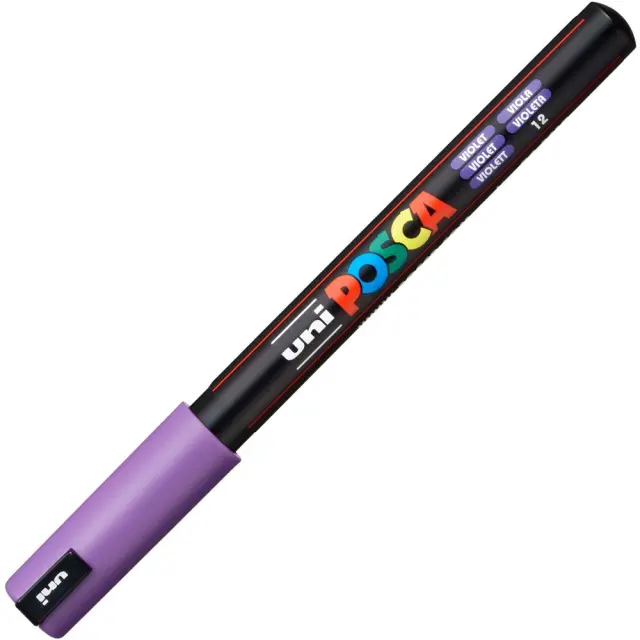 Uni-Ball Μαρκαδοροι Posca Pc-1Mr Extra Fine Violet (PC1MREXFVL) (UNIPC1MREXFVL)