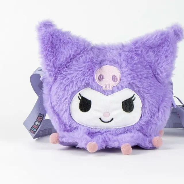 Παιδικη Τσαντα Βολτας Sanrio Kuromi Plush Shoulder Bag 17x14x4εκ. 2