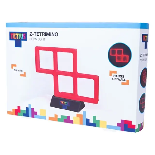 Tetris - Red Neon Light - Red - 21cm x 14cm - Gadgets