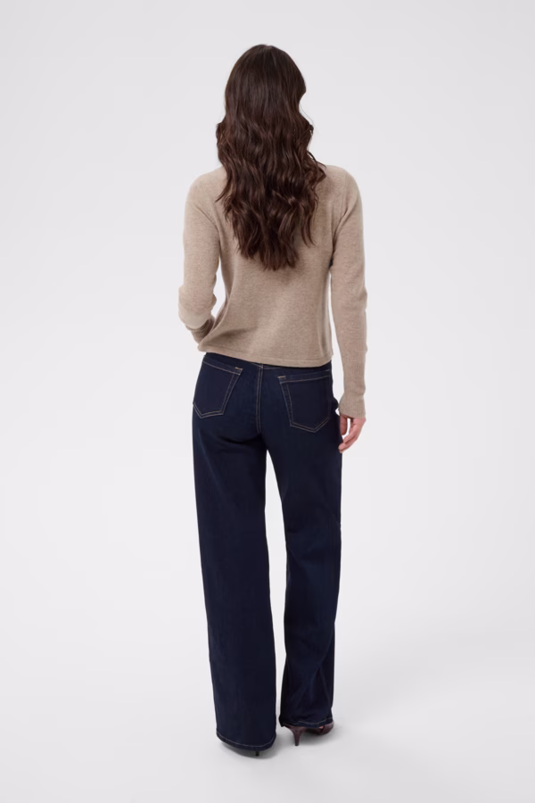 Kaffe KAcashie Wool and Cashmere-Blend Ζακέτα Μπεζ Μπεζ - XXL 3