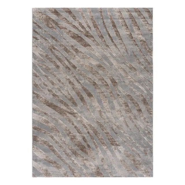 Σετ 3Τεμ Χαλάκια Κρεβατοκάμαρας 67x140(2T)+67x230(1T) Beauty Home Zenia Art 9439 Μπεζ-Γκρι P.P.Heat Set-Shrink Polyester