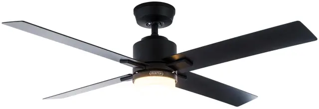 Hunter Mila 132 Matte Black - Ανεμιστήρας Οροφής με Φωτιστικό 3