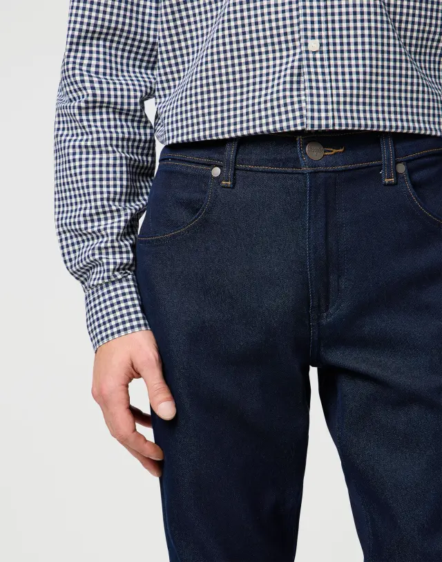 Wrangler Ανδρικό GREENSBORO 803 MOONLIGHT RINSE Τζιν Παντελόνι – Dark Blue - 32W 34L 3