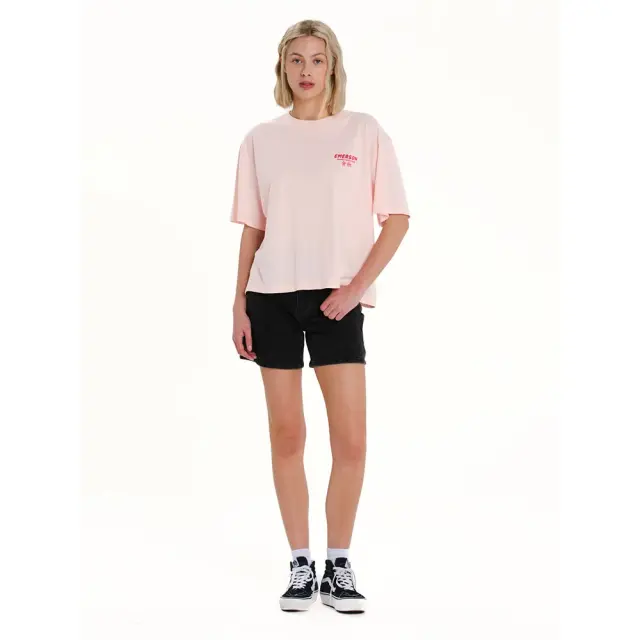 Emerson Women's s/s Oversized T-Shirt (261.EW33.68-BLUSH PINK) - Ροζ - L 3