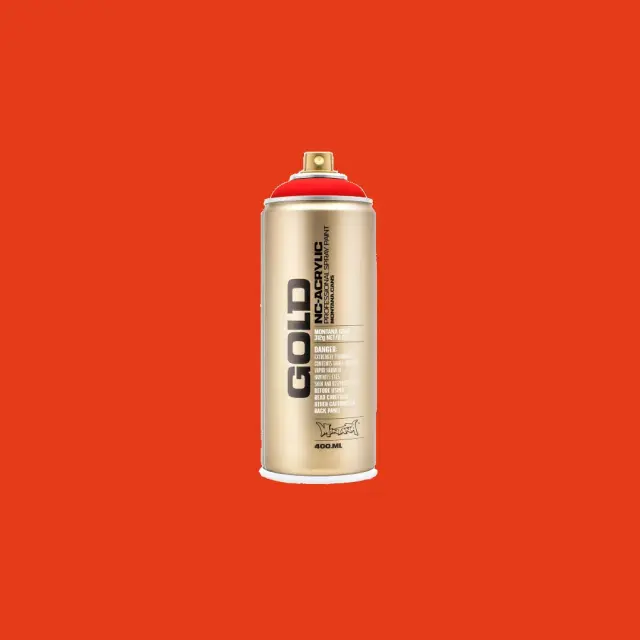 Montana Gold Fluo Spray Paint 400ml F3000 Fire Red