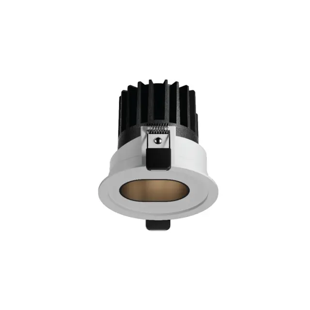 San 04617/W/W Χωνευτό οροφής κινητό dark led 3000K 12W 15° λευκό Άσπρο