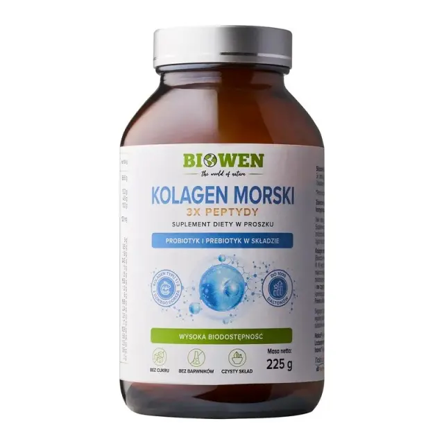BIOWEN Marine Collagen 3x Peptides – food supplement for humans – 225g