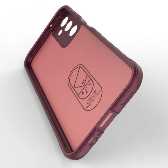 Θήκη Σιλικόνης Rugged Anti Scratch για Galaxy A14 5G/ 4G - Wine Red OEM 2