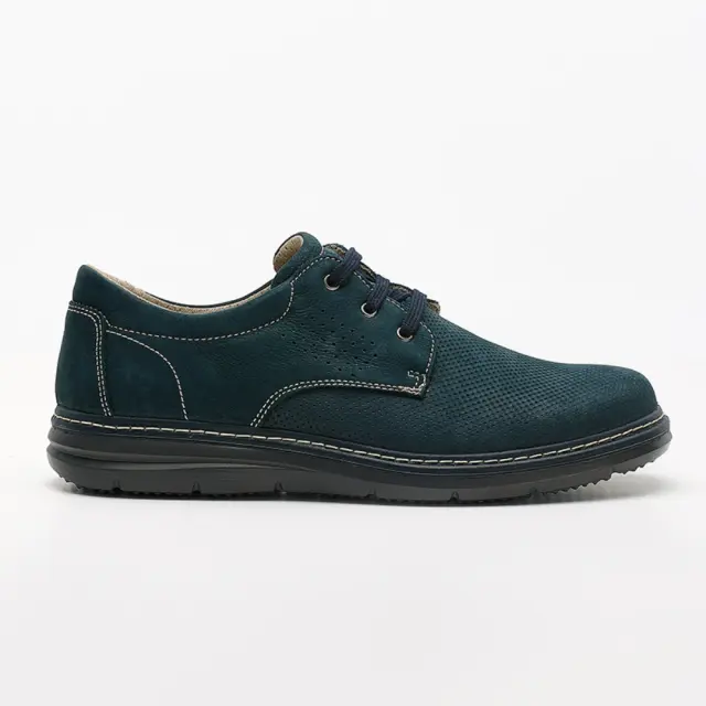 Imac Δετά-Oxfords Ανδρικό δέρμα Nubuck Μπλέ IMA/350780 BLUE