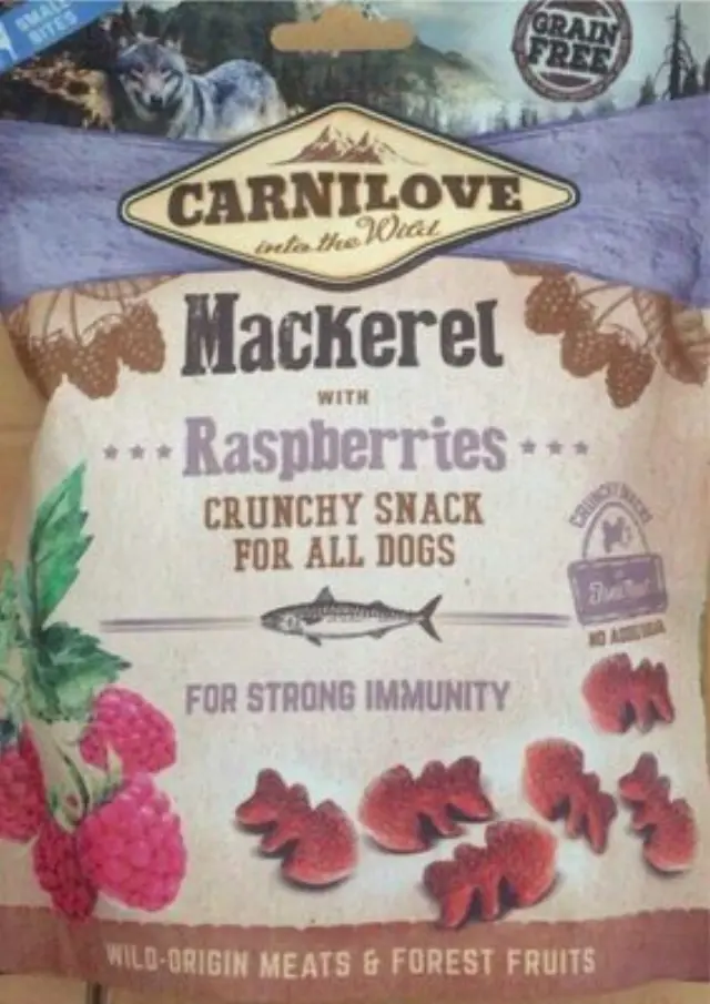 Carnilove Fresh & Crunchy Snack Σκύλου Mackerel with Raspberries 200gr Μονόχρωμο