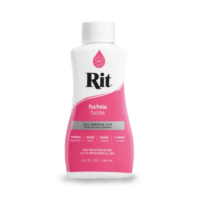 RIT DYE Liquid All-Purpose Βαφή Υφασμάτων – Fuschia 236ml