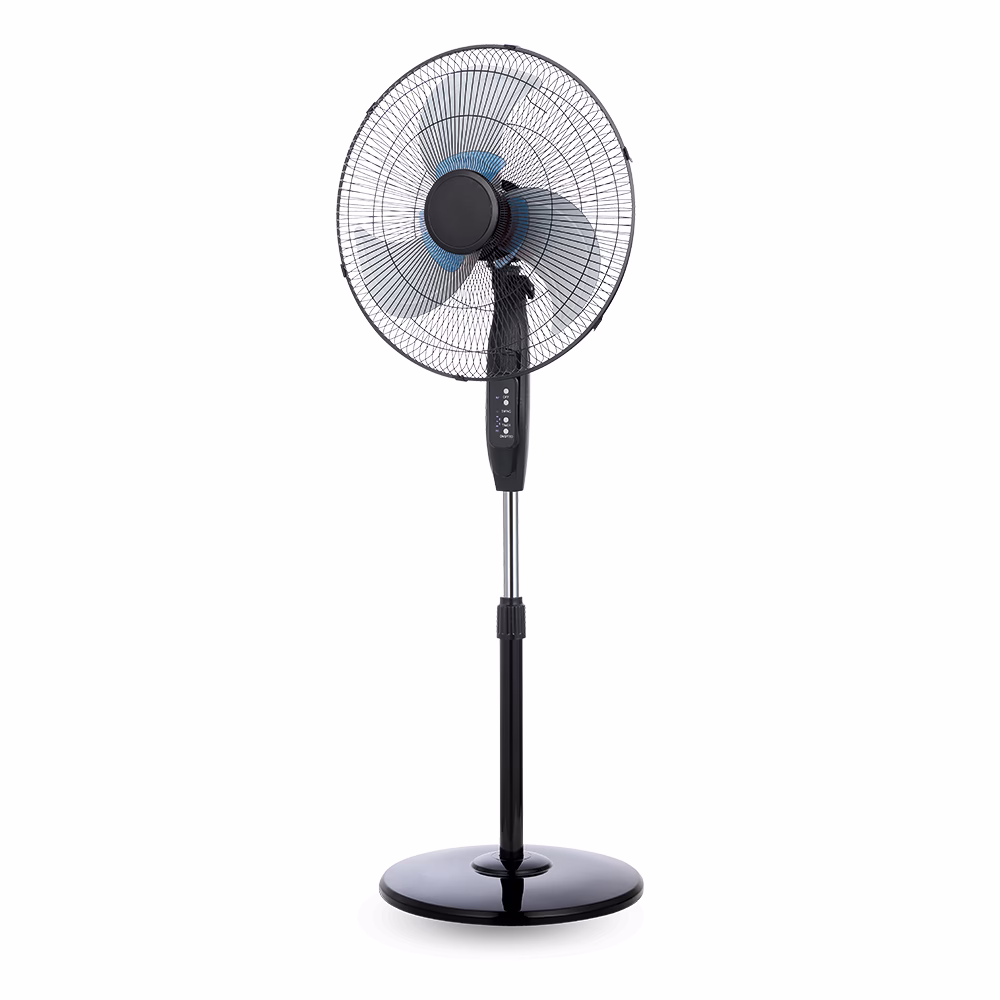 Ανεμιστήρας ορθοστάτης μαύρος Φ50 65W με διπλή φτερωτή και κοντρόλ Μαύρο